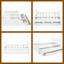 Lit simple en pin avec lit gigogne et tiroirs de rangement - Design blanc classique-76559895