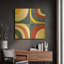«Abstract Circles» par Wild Apple, art mural en métal doré, 36 po x 36 po-683579010