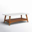 Table basse Quint Mid Century Modern - Castanho / finition blanche
