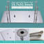 Ensemble robinet de douche thermostatique en nickel brossé de 16 po x 32 po avec pommeau de douche à effet pluie et système de massage à DEL