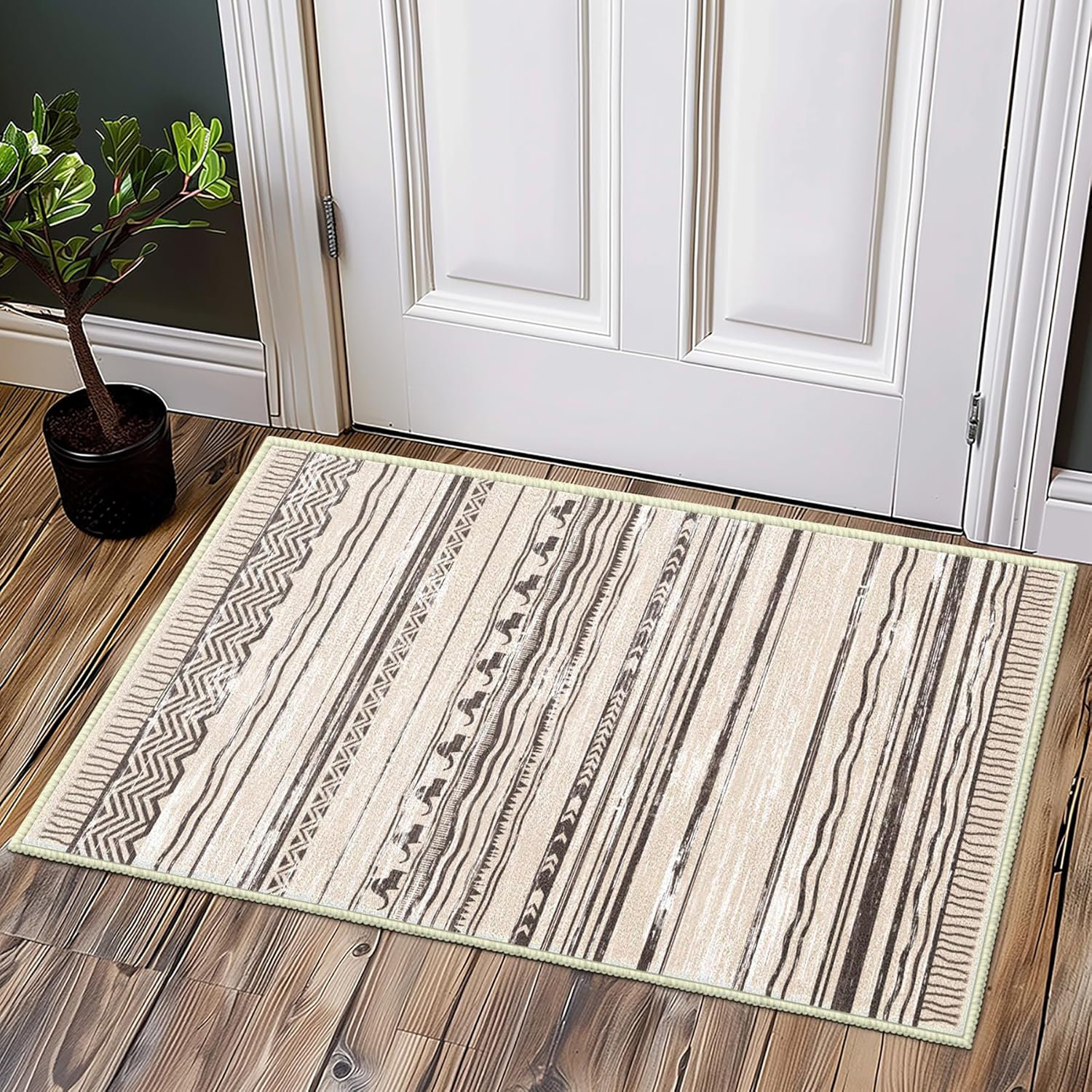 Loon Peak® Washable Boho Bathroom Rugs | Wayfair