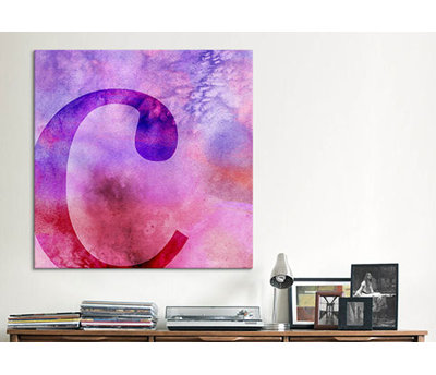 Art textuel sur toile
