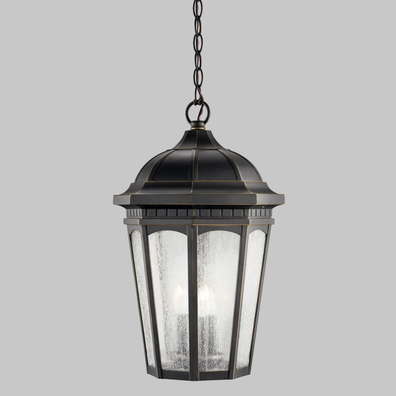 Lanterne suspendue d'extérieur 3 lumières Flinders, Bronze huilé