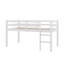 Lit mezzanine simple surélevé avec échelle-707785477