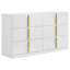 Ensemble de chambre avec grand lit 5 pièces Miyoka Gris et blanc ultrabrillant-1458996114-1458996117