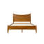 Lits Queen avec tête de lit incurvée, bois d'hévéa et MDF, style ferme moderne-936198792