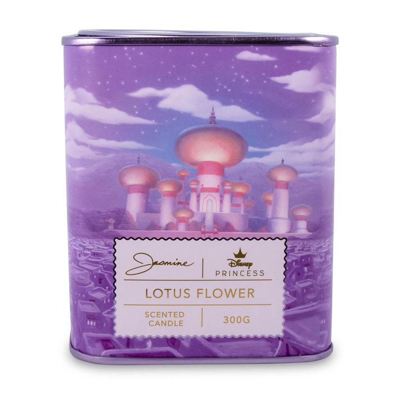 Water Lily Scented Designer Candle with Metal Holder