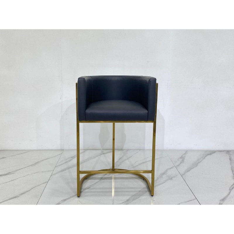 Tabouret de comptoir 27 po Badarish, Noir