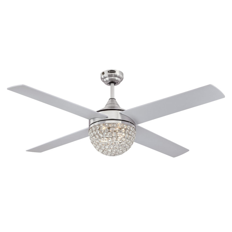 Franconia Ceiling Fan with Light Kit, Brushed Nickel