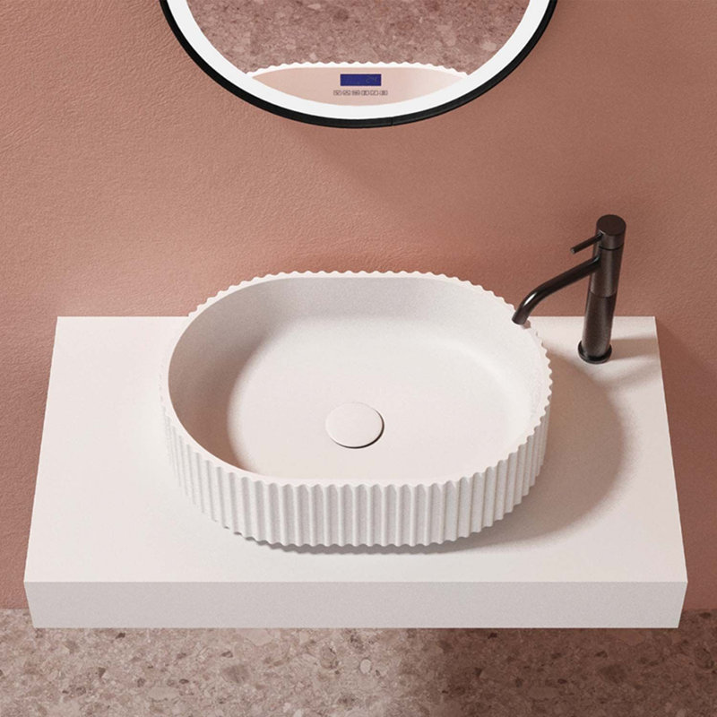 Olympia 19" x 13" Ceramic Oval Vessel Sink, White