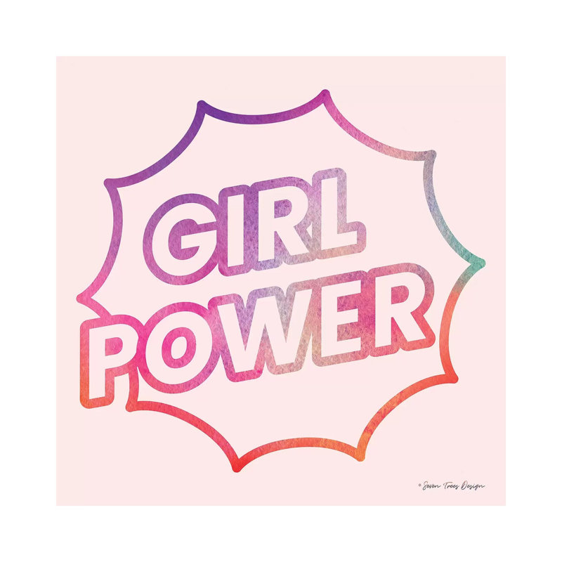 Girl Power I by Seven Trees Design - Gallery-Wrapped Canvas Giclée on Canvas, 66.04 cm H x 66.04 cm W x 1.91 cm D, Canvas