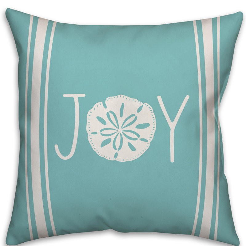  Joy Sand Dollar Throw Pillow, 16" x 16"
