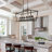 Adalae 6 - Light Iron Dimmable Kitchen Island Square / Rectangle Chandelier