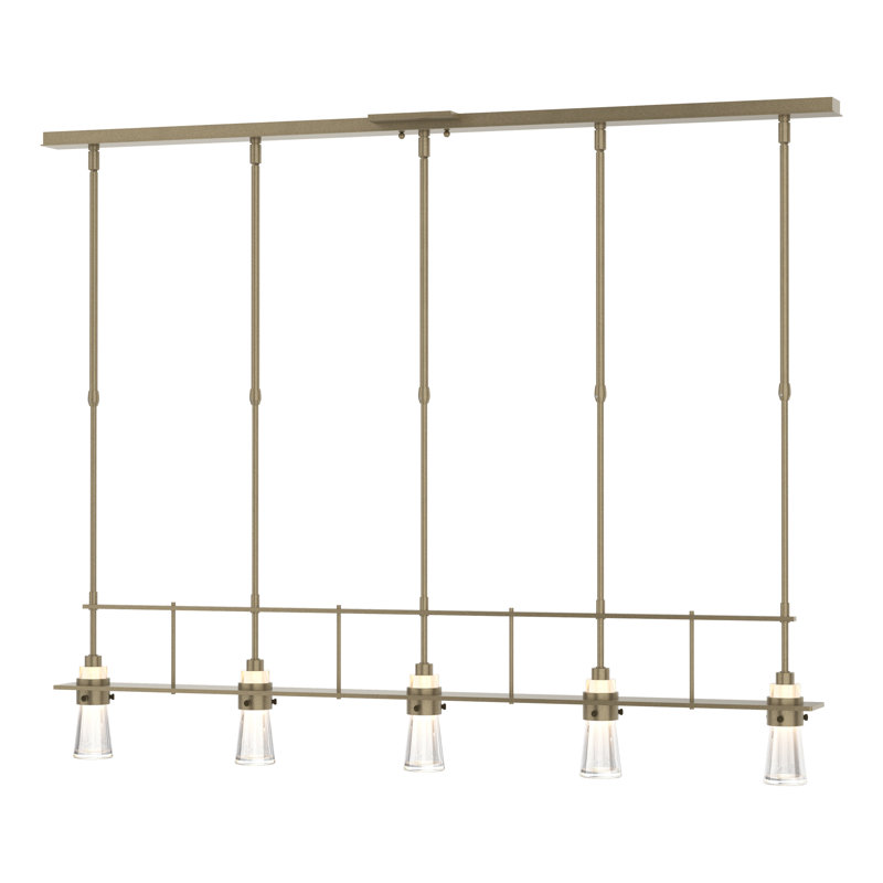 Erlenmeyer 5 - Light Kitchen Island Pendant, Soft Gold