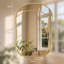 Miroir de meuble-lavabo mural rétro en aluminium d'inspiration française rétro pour salle de bain-992666862-992666869