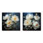 White Whispers Of Peony - Ensemble de 2 pivoines carrées-761568171-761568170
