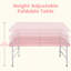 Table pliante portative rose 4 pi 4 po poids pliable intérieur et extérieur 135 kg