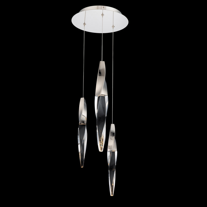 Kindjal 3 - Light LED Pendant, Polished Nickel