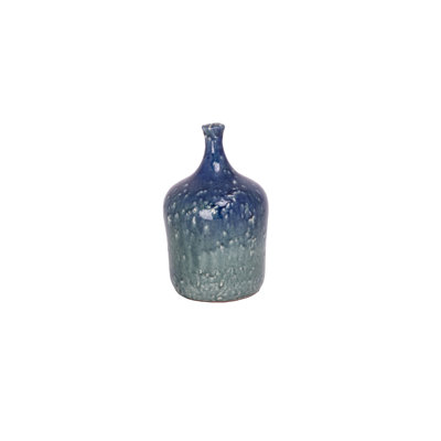 Terracotta Vase Mix Green and Blue..