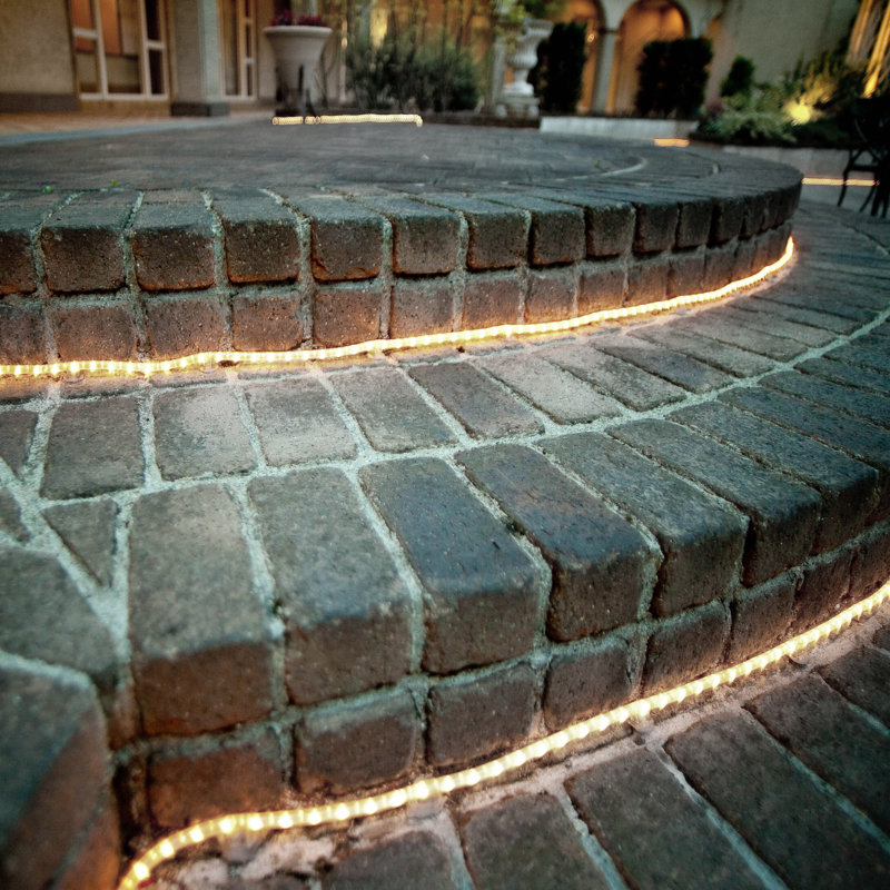 LED Rope Light 2-Pack, 24 Ft Each, Waterproof Connectable Flexible Indoor & Outdoor Accent Lighting, Warm White