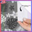 Rideau de douche monochrome à feuilles tropicales extra long-981231838