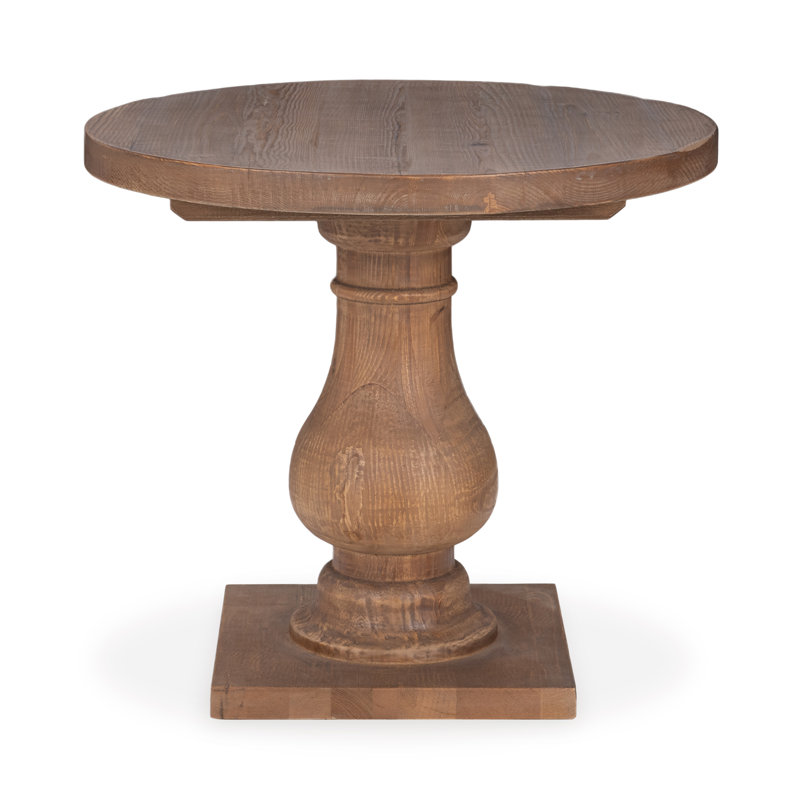Farrer Solid Wood End Table, Mission Brown