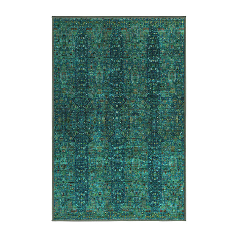 Washable Oriental Indoor Rug, Rectangle 2' x 4'