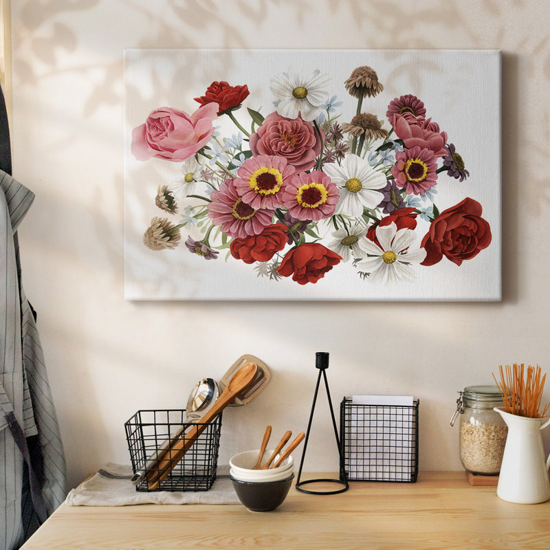 Modern Arrangement III - Toile tendue avec châssis, H 8 po x l 12 po