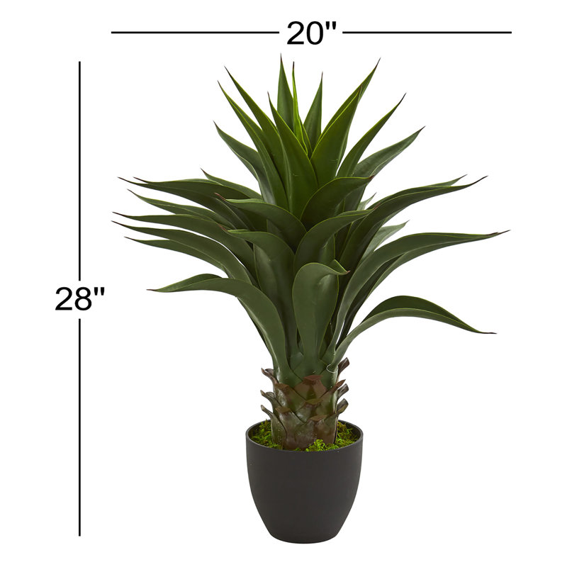 Agave artificielle 28 "en pot