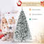 Arbre de Noël artificiel à charnière enneigé 9 pi Premium