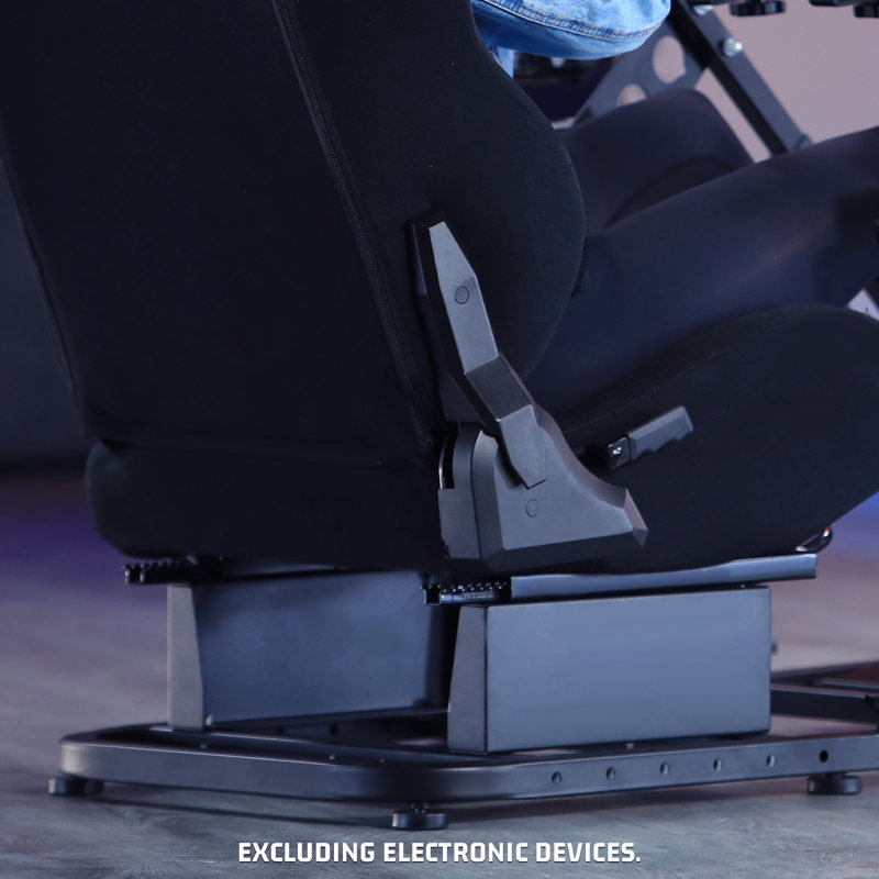 Flight Simulation Cockpit With Racing Seat Fit Logitech Thrustmaster Saitek Honeycomb, Steering Wheel Pedal Shifter Flight Simulator Seat Joystick Keyboard Not Included