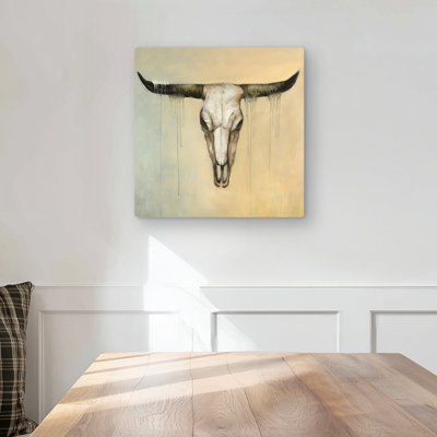 Bull Skull - Rustic Metal Print for Unique Home Decor