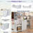 Matthes With Desk And Storage Shelves, Built-in Trundle And 3 Drawers-146873506