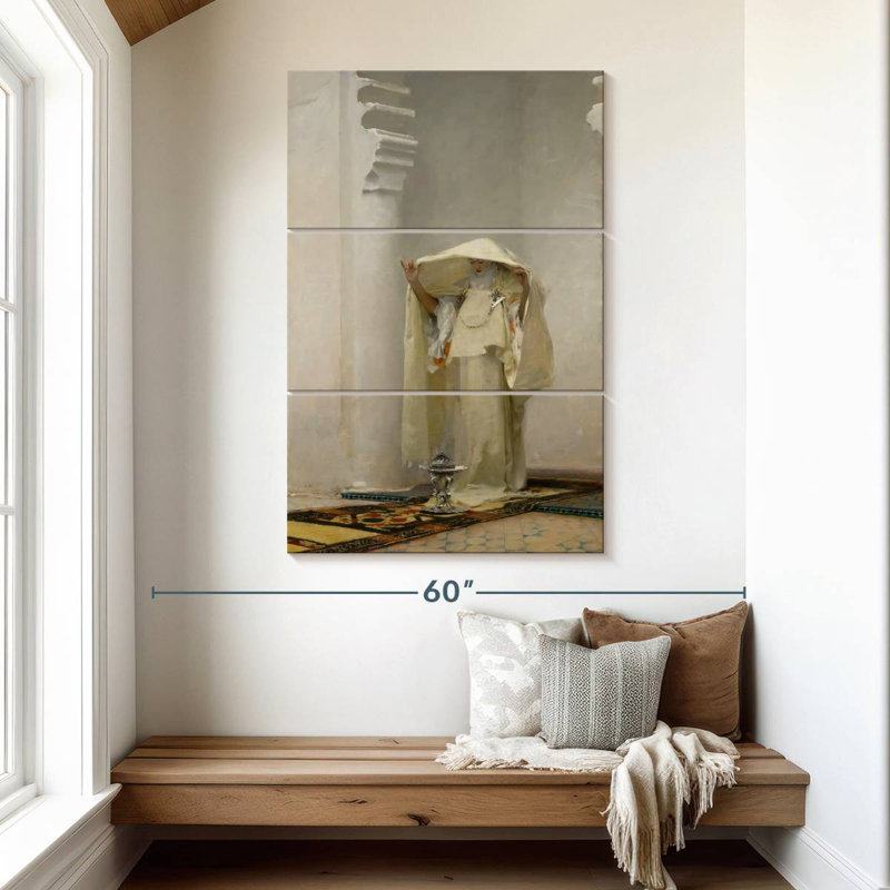 Leisha fumée d'ambre gris, H 50 po x l 32 po