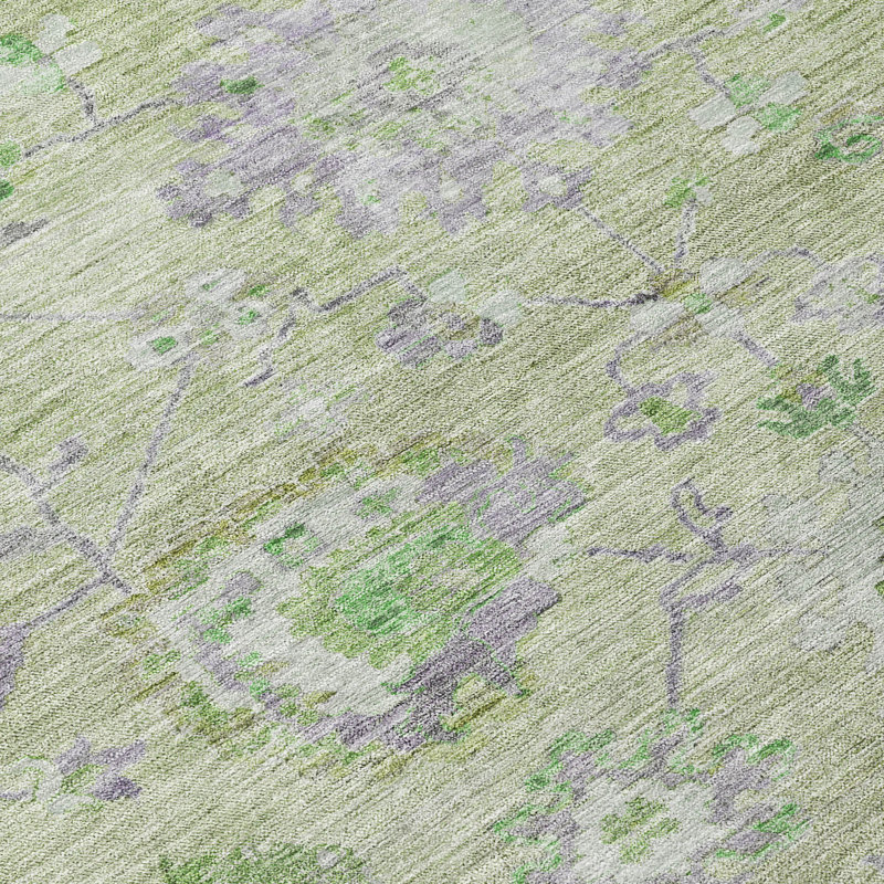 Tapis intérieur / extérieur vert Sofia , 5' x 7'6"