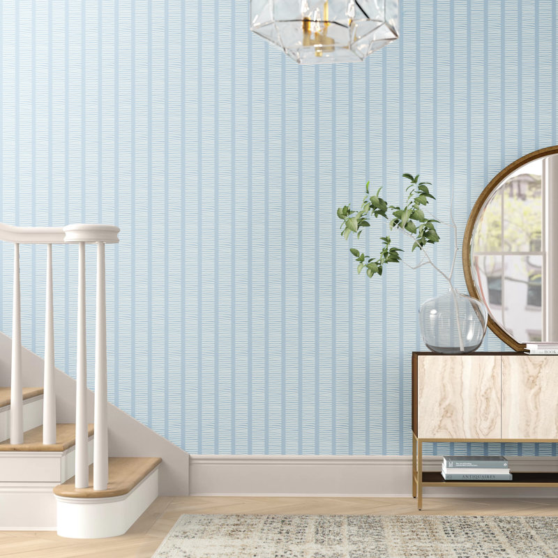 Spivey Striped Roll, Blue Oasis
