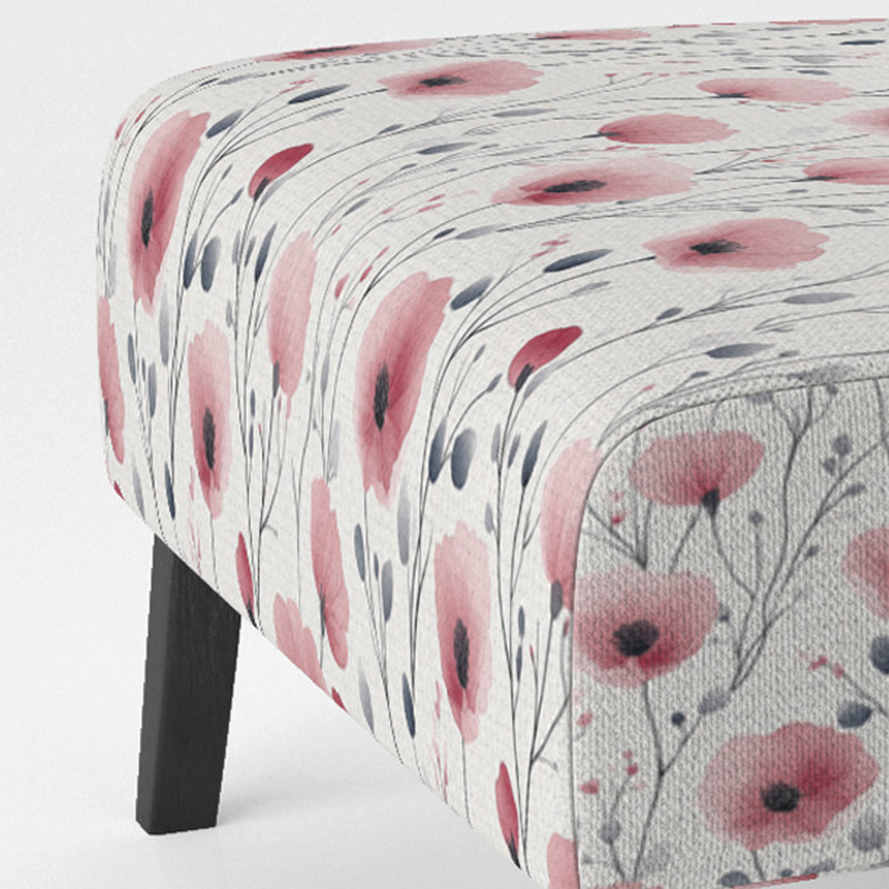 Fauteuil de chambre Floral Meadow, Pantoufle sans accoudoirs