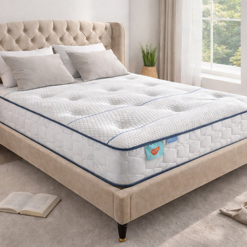 Cool Blue Memory Coil Mattress, Small Single (2'6)