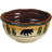 Rustic Bear Ceramic Rustic Lodge Bear 16 Piece Dinnerware Set