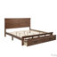 Lit en bois massif avec tête et pied de lit à grand panneau, 2 tiroirs de rangement, lumières DEL intégrées, station de charge USB, lit en bois de pin-1008586787-1008586790