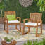 Chaise d'appoint de patio (ensemble de 2)