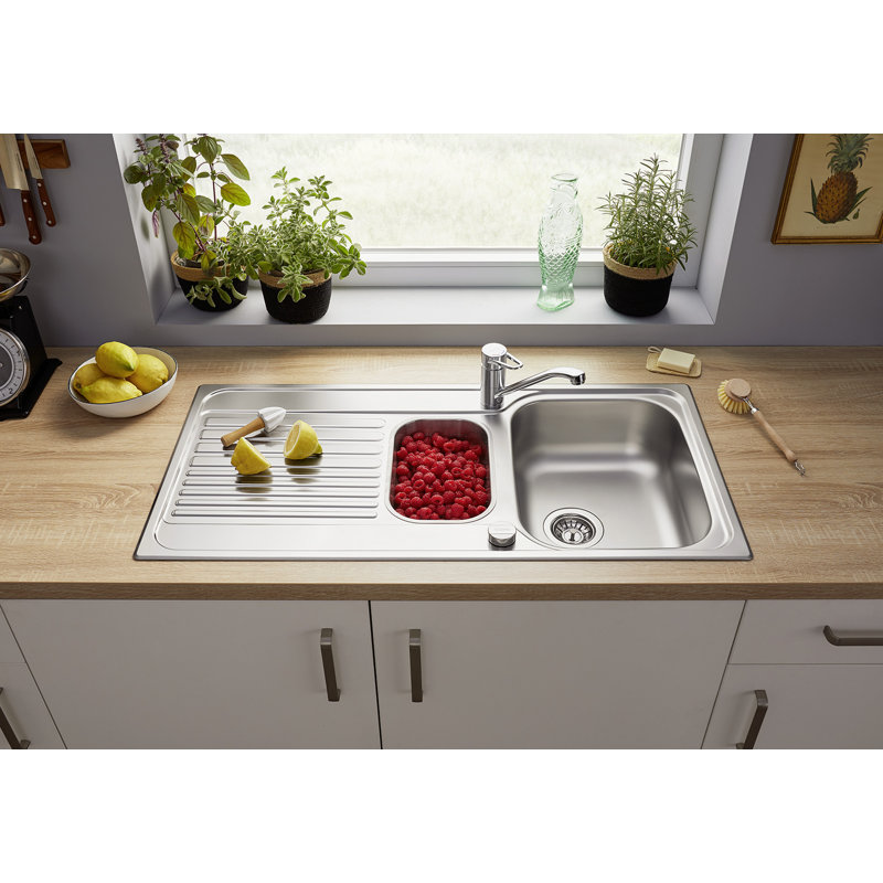 Tipo 95 x 50cm Double Bowl Inset Kitchen Sink
