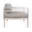  Ensemble de conversation d'extérieur pour 4 personnes avec coussins Nixon - Ensemble de sièges en aluminium pour la cour, le patio, la terrasse et le jardin - Argent-1430220691