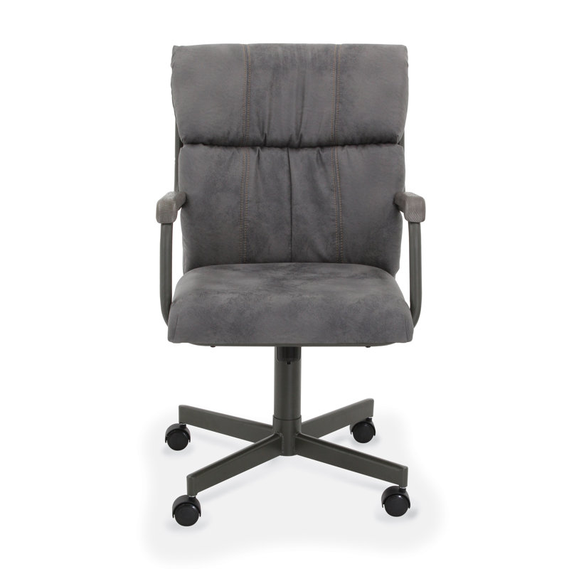 Chaise avec accoudoirs Gillette Duhaime, gris
