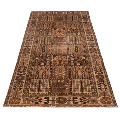 Cyndle One-of-a-Kind Rectangle 5' X 10'1" 1990s Wool Area Rug Brown
