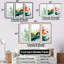 «Green and White Abstract Expression», peinture V - art mural abstrait-1155923880-1155923881