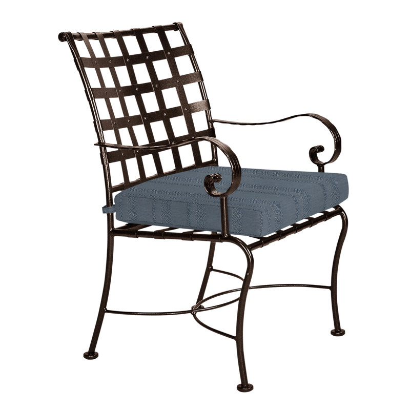 Classico Outdoor Dining Armchair, Sash Denim, Copper Creek