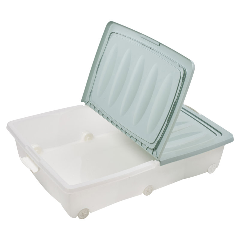 Rebrilliant Plastic Decorative Bin, Teal