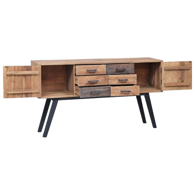 Fiatt Side Cabinet 110x30x75 cm Solid Teak