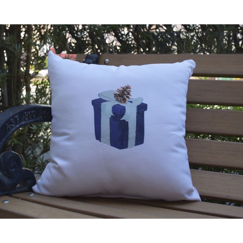 Housse de coussin carrée extérieure/insert Maselli, Bleu marine, 20 po x 20 po